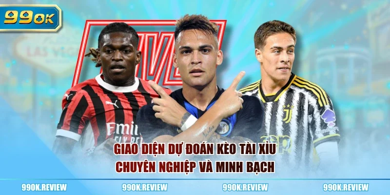 Giao diện dự đoán kèo tài xỉu chuyên nghiệp và minh bạch