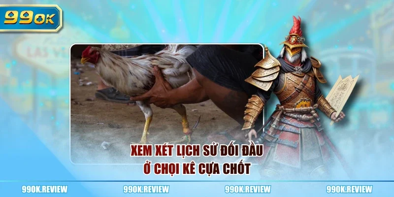 Xem xét lịch sử đối đầu ở chọi kê cựa chốt